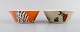 Arabia, 
Finland. Two 
porcelain bowls 
with motifs 
from "Moomin". 
Late 20th 
century.
In excellent 
...