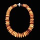 Kirsten 
Pontoppidan. 
Danish Amber 
Necklace with 
silver/gold 
Ball Clasp.
Designed and 
crafted by ...