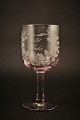 Old 
commemorative 
glass from 
Holmegaard 
glassworks with 
fine engraved 
floral 
decorations and 
...