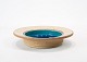 Ceramic bowl 
with turquoise 
glaze by Herman 
A. Kähler.
4.5 x 23 cm.
