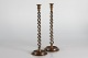 Pair of antique 
English 
Candlesticks
Very high 
spiral shaped 
candlesticks 
of brass from 
...