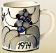 1 pcs in stock
1974 Ellen 
Malmer Royal 
Copenhagen 
Aluminia 
Faience Large 
Anual Mugs with 
silver ...