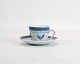 Coffee cup and 
saucer in 
Tranquebar, 
no.: 2124 af 
Aluminia.
6 x 6,5 cm.