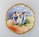 Limoges, 
France. Large 
antique dish in 
hand-painted 
porcelain 
decorated with 
dancing women 
and ...