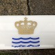 Length 66 cm.
Width 6 cm.
Nice white 
sign from Royal 
Copenhagen with 
gilded letters.
The ...
