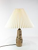 Table lamp in 
brown colours, 
nr. 5, by Hjort 
Denmark from 
the 1960s. The 
shade is 
handfolded and 
...