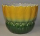 Majolica 
flowerpot 1880 
- 1900. 
Germany. 
Yellow, green 
decorated with 
patterns. 
Height .: 14.5 
...