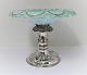 Niels 
Christopher 
Clausen, 
Odense. Silver 
stand with 
glass bowl. 
Height 17 cm. 
Diameter 22.5 
cm. ...