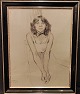 Carl Fischer 
drawing. 
Carl Fischer; 
A charcoal 
drawing. 
A young girl. 
Set with a ...