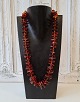 Long necklace in polished amber Length 61 cm.The amber pieces vary in size from 1 to 3.3 ...