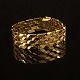 Kräftiges Armband aus 14kt Gold. L: 20cm. B: 2cm. G: 50,2gr