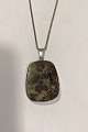 Per Sax Møller 
Sterling Silver 
Pendent with 
stone and chain 
Measures L 44 
cm (17 21/64 
...