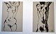 Kühn-Nielsen, 
Helge (1921 - 
1997) Denmark: 
Models. Ink on 
brown paper. 
Signed 1986. 21 
x 15 cm. ...