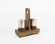 Salt and pepper 
shaker in 
rosewood of 
danish design 
from the 1960s.
11 x 10 x 4.5 
cm.
