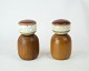 A set of salt 
and pepper 
shakers 
designed by 
Jens H. 
Quistgaard.
The set is of 
teak and in ...