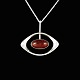 N. E. From - 
Denmark. 
Sterling Silver 
Pendant with 
Amber. 1960s
Designed and 
crafted by N.E. 
...