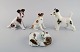Four German 
porcelain 
figurines. 
Terrier and 
greyhound with 
puppies. 1960s.
Largest 
measures: ...