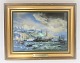 Bing & 
Grondahl. 
Porcelain. 
Picture of "The 
frigate 
Jylland. 
Dimensions: 
Width 38 * 30 
cm. 2500 ...