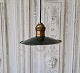 Beautiful old 
small pendant, 
socket in brass 
with green 
enamelled shade 
in metal. 
Height 6 cm 
...
