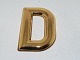 Guilded mercury 
silver from 
around 1900.
Letter D. Has 
been used to 
put on shop ...