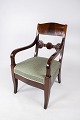 Armchair of 
mahogany and 
upholstered 
with green 
fabric from the 
1860s. The 
chair is in 
great ...