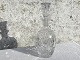 Crystal carafe, 
With large star 
grinding, 30cm 
high, 12cm in 
diameter * With 
a little wear 
inside *