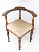 Antique 
armchair of oak 
and upholstered 
with light 
fabric from the 
1930s. The 
chair is in 
great ...