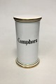 Royal 
Copenhagen 
Pharmacy Jar. 
Text 
"Camphora". 
Measures 21.5 
cm / 8 15/32 
in. Small chip 
on the ...
