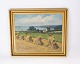 Oil painting 
with country 
motif and 
gilded frame, 
signed A. 
Toftlind 1950.
H - 55 cm, W - 
64 cm ...