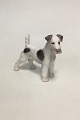 Bing and 
Grondahl Figure 
of the 
Wirehaired 
Foxterrier No. 
1998. Measures 
16 cm / 6 19/64 
in.