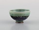 Berndt Friberg (1899-1981) for Gustavsberg Studiohand. Miniature bowl in glazed 
stoneware. Beautiful Aniara glaze. Ca. 1970.
