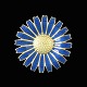 A. Michelsen. 
Gilded Sterling 
Silver Daisy 
Brooch with 
Blue Enamel. 
43mm
Crafted by A. 
...