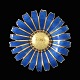 A. Michelsen. 
Gilded Silver 
Daisy Brooch / 
Pendant with 
Blue Enamel. 
50mm.
Crafted by A. 
...