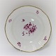Bing & 
Grondahl. 
Hamlet. With 
purple colored 
flower and gold 
border. Deep 
dessert plate. 
...