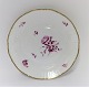 Bing & 
Grondahl. 
Hamlet. With 
purple colored 
flower and gold 
border. 
Breakfast 
plate. Diameter 
...