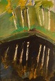 Egil Carlsson 
(b. 1920), 
Sweden. Oil on 
canvas. 
Modernist park 
landscape. 
Dated 1977.
The ...
