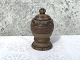 Bornholm 
ceramics, 
Hjorth, Small 
lid jar with 
ornaments on 
the side, 12.5 
cm high * Nice 
condition *