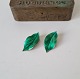 A.Michelsen Ear 
clip shaped 
like leaves, 
made of 
sterling silver 
and green 
enamel S
tamped: A.M 
...