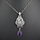 Georg Jensen; 
Heritage 
jewellery 2012. 
Made of 
sterling silver 
set with an 
amethyst. 
Pendant ...