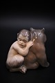 Rare Royal 
Copenhagen 
porcelain 
figurine of a 
faun and a 
bear.
Decoration 
number: RC 
2868. Year ...
