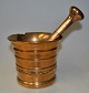 Pharmacies 
brass mortar 
from Nibe 
Apotek with 
pistil, 18th 
century 
Denmark. Really 
used copy. ...