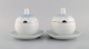 Bjørn Wiinblad 
for Rosenthal. 
Two Lotus sauce 
boats in 
porcelain 
decorated with 
light blue 
lotus ...