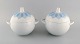 Bjørn Wiinblad 
for Rosenthal. 
Two Lotus 
porcelain 
lidded tureens 
decorated with 
light blue 
lotus ...