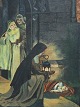 The foundling, 
oil painting on 
canvas, signed: 
1932 IN, on the 
back written: 
Copy after E. 
Blair ...