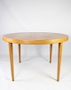 Dining table in 
oak with two 
extension 
plates, 
designed by 
Omann Junior 
from the 1960s. 
The ...