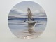 Bing & Grondahl 
plate decorated 
with sailboat 
and dinghy.
The factory 
mark tells, 
that this ...