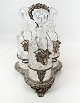 Set of three 
decanters with 
holder of  
silvered metal, 
in great 
antique 
condition from 
1880.
34 ...