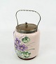 English jar for 
bisquits of 
fajance 
decorated with 
colorful 
flowers, in 
great 
condition.
16 x ...