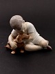 Bing & Grøndahl 
boy with dog 
1951 1st grade 
item no. 457517