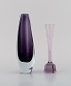 Strömbergshyttan, 
Sweden. Two 
vases in purple 
mouth-blown art 
glass. 1960s / 
70s.
Largest ...